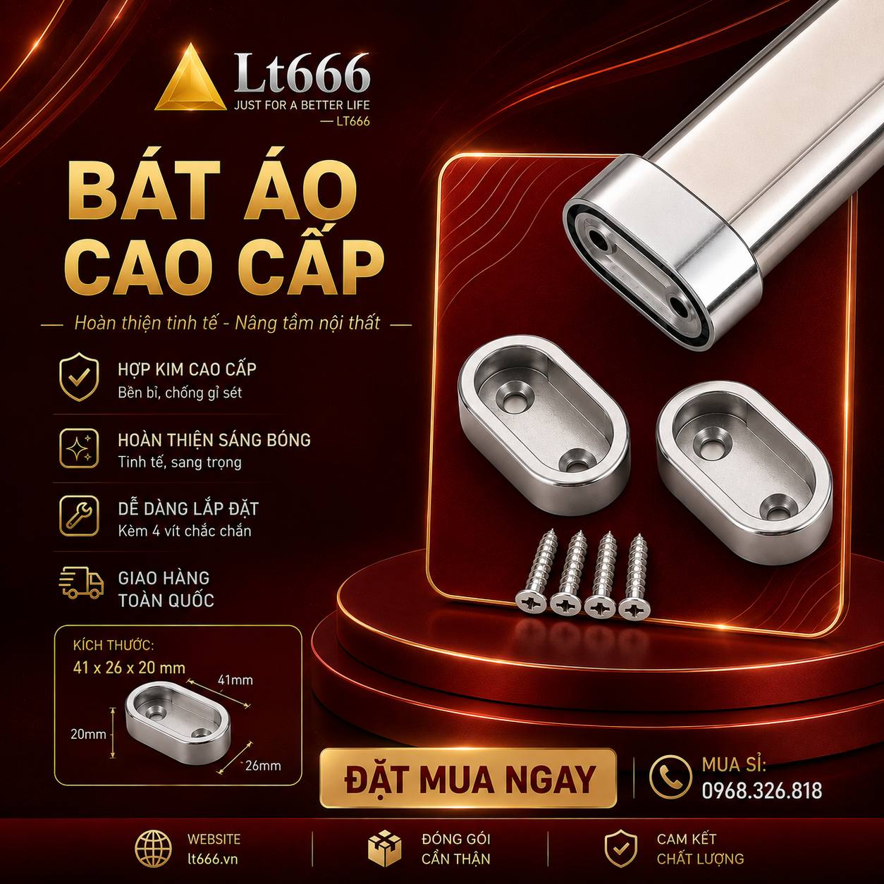 Phụ kiện mộc màu đen LT666