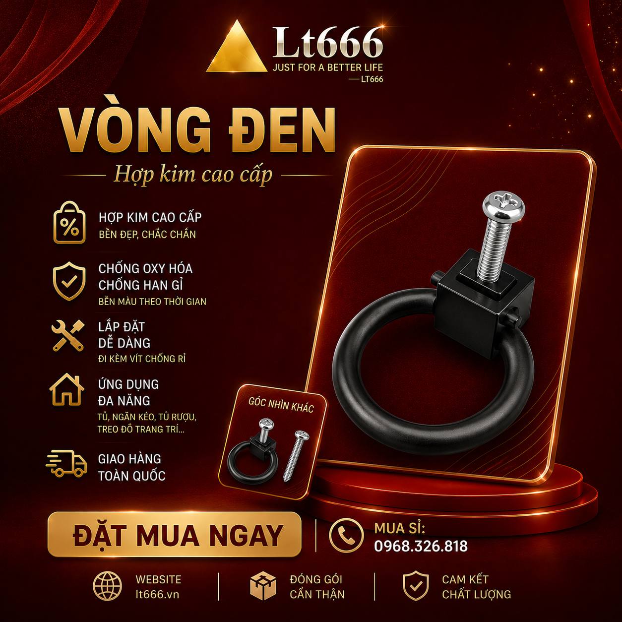 Phụ kiện mộc màu nâu LT666